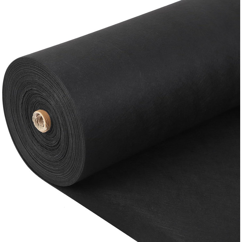 Tissu géotextile 3 pi x 100 pi 8 oz, résistance à la traction 350N pour la stabilisation de l'allée, contrôle de l'érosion et drain français, tissu de drainage en PP non tissé