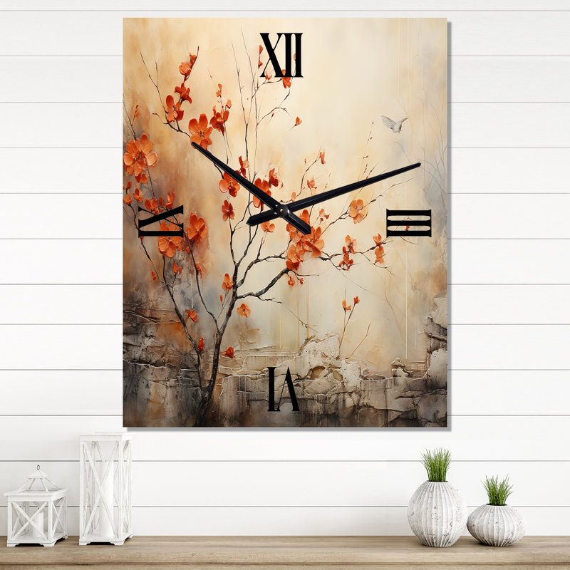 Horloge murale érable et éblouissant érable, Médium