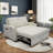 53.2'' Small Loveseat Pull-Out Sofa Bed - Adjustable Backrest-34823146