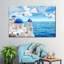 Santorini Island - reproduction sur toile tendue-74597533