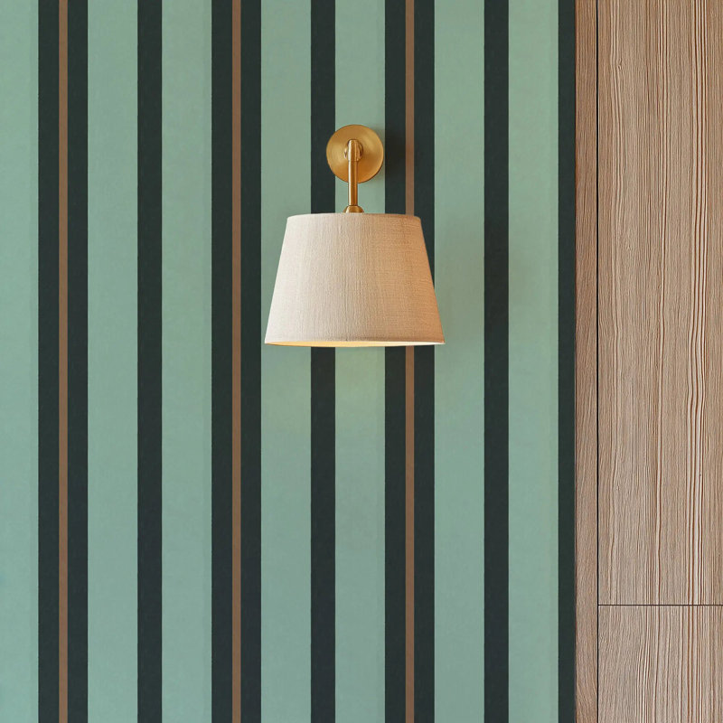 Miami Stripe Mini - Papier peint, Bronze nuit, Peler et coller, Self-Adhesive