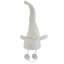 Gnome de Noël blanc et beige 24,5 po Serena