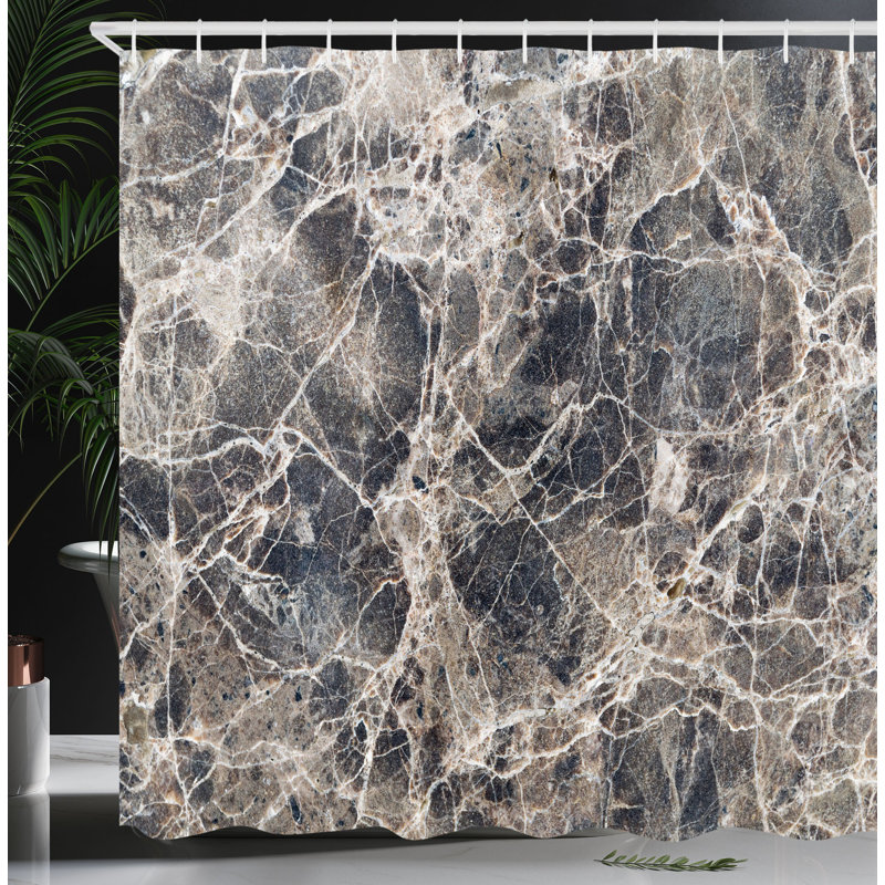 Shower Curtain with Hooks Included, 84"H x 69"W
