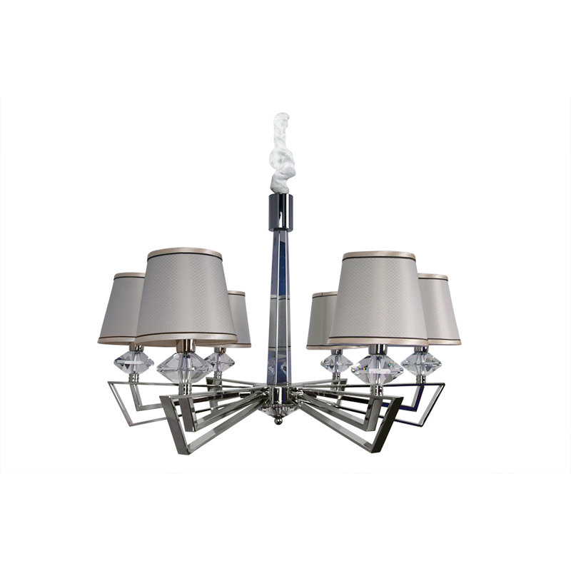 Brook Lane 6 - Light Shaded Chandelier