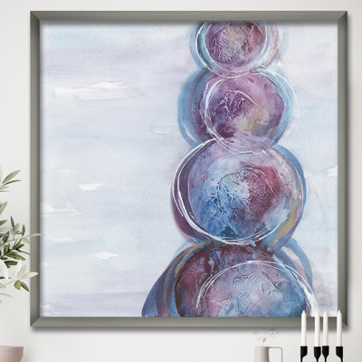 " Purple Starting Over I " Mixed Media Print