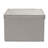 Storage Bins with Lids and Chromed Grommet Handles Light-444069319-444069317