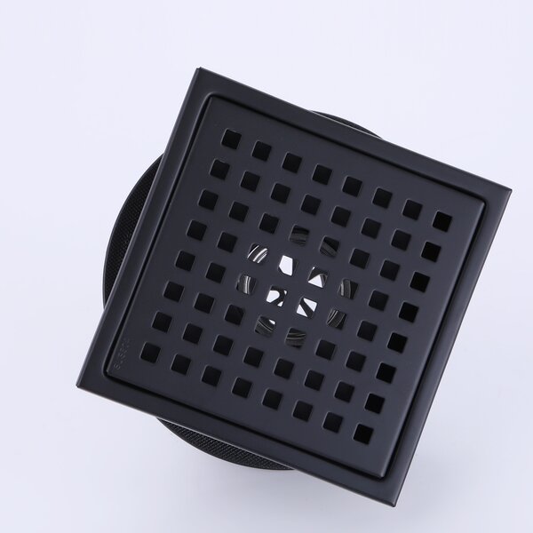 Square Shower Drain Cover, Replacement for Schluter-kerdi, Geometric Design  by Designer Drains 