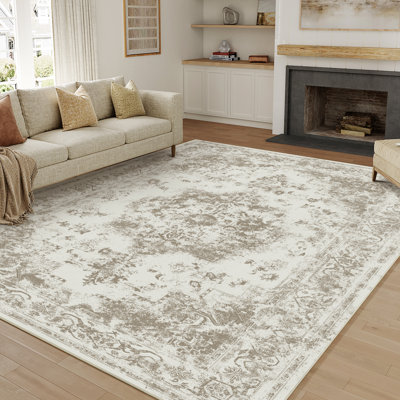 Elegant Modern Machine Woven Area Rug in Brown