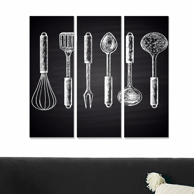 3 Piece Unframed Painting on MDF