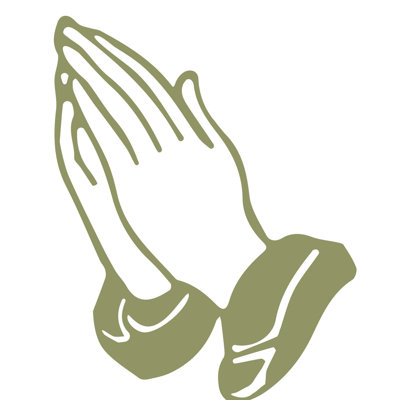 Décalcomanie murale prayer mains