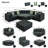 6 - Person Modular Patio Conversation Set with Cushions