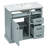 Bathroom Vanity with Sink, Bathroom Cabinet with Drawers 34"H x 36"W x 18.3"D-2028348981