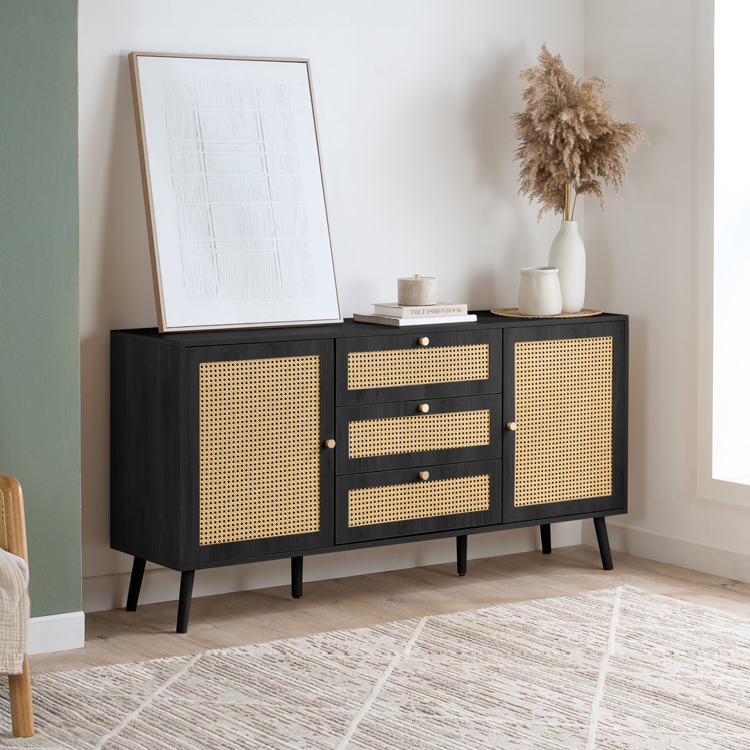 Noemi Rattan 2 Door 3 Drawer Sideboard 160CM Width