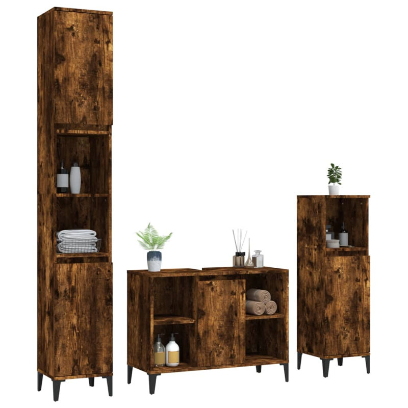 Drumcullen Bathroom Furniture Suite, Smoked Oak