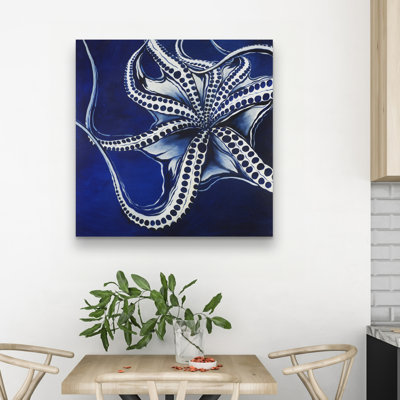 Dancing octopus - 32"x32" art on canvas