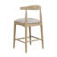 Tabouret de comptoir en tissu galet (sans la table)-356362525-356362523