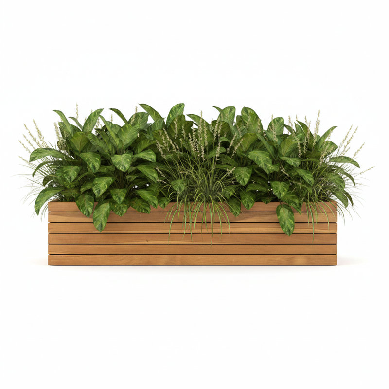 Boîte à fleurs d'extérieur Touchstone, H 7,9 po x l 35,4 po x P 7,9 po