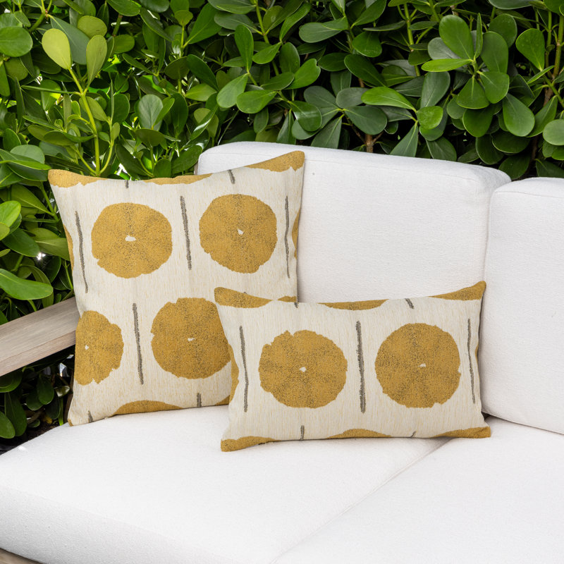 Solstice Gold Indoor/Outdoor Pillow Cover & Insert, 20" H x 20" W, Square