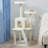  PETMAKER 4FT Cat Tree with Scratch Posts, White