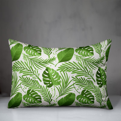 Floral Outdoor Throw Pillow