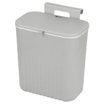 Small stackable and nesting storage bin with lid, 7.5L, Plastic File  Cabinet: Streamlined Office Storage