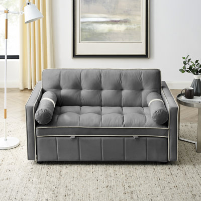 Canapé-lit escamotable avec coussins lombaires et rembourrage en mousse, convenant à n'importe quelle pièce Lit moderne Support et rangement pour petites pièces