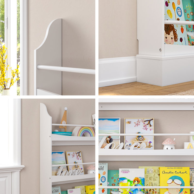 Mylan 44.5'' H X 38.5'' W Book Display, White