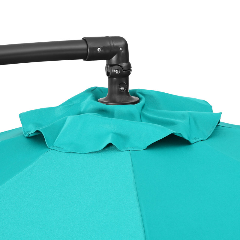 Parasol déporté de 10 pi Hartt, Turquoise