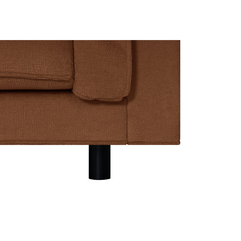 Alazae 3 Seater Chenille Sofa, Red