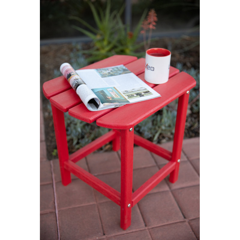 Table d'appoint en PEHD 18 po LuXeo Corona, Rouge