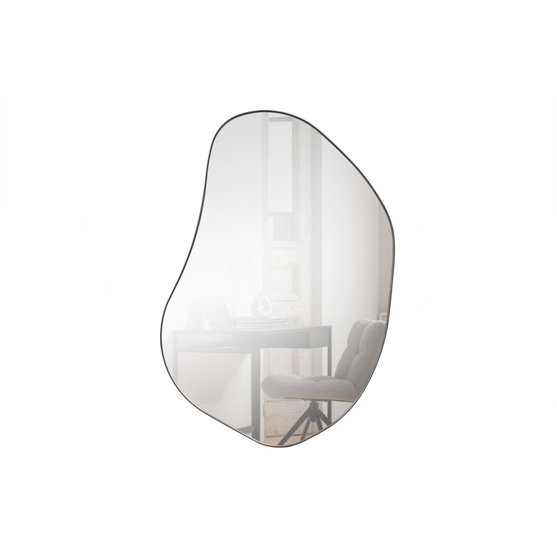 Romee Organic Mirror Metal Black 100 x 70cm