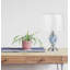 Pulcherie 44Cm White/Blue Table Lamp-684900623