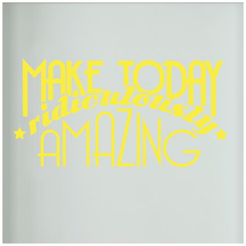 Wall Decal, Bright Yellow