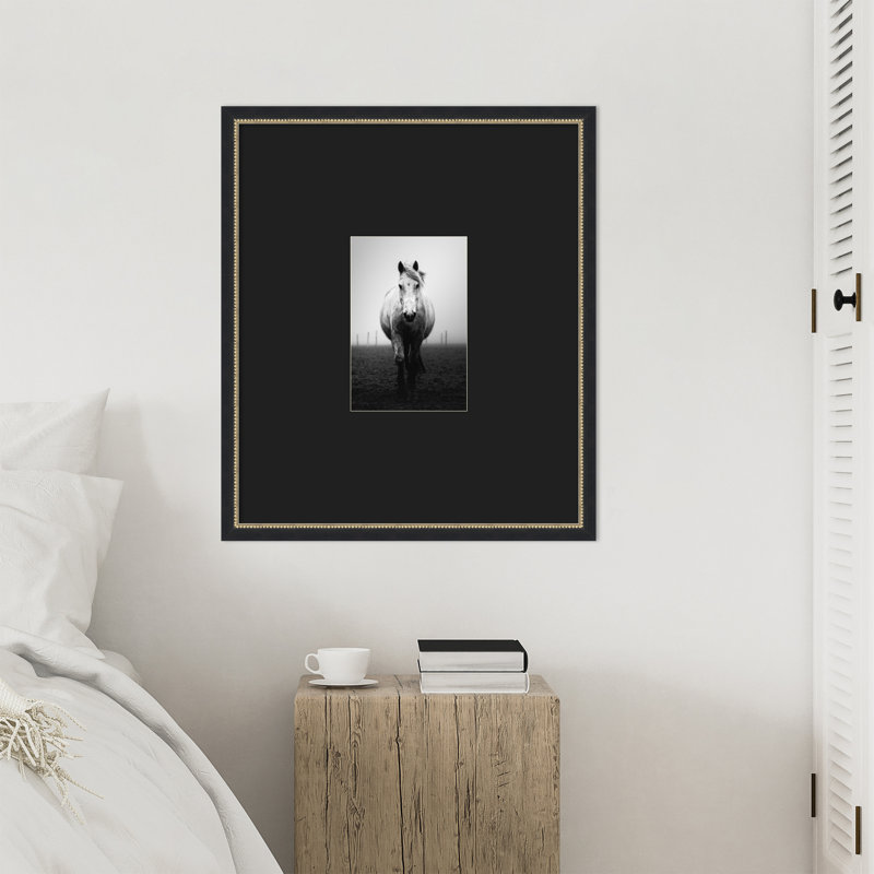«Confidence» par Christophe Staelens, reproduction d'art murale en bois encadrée, 30 x 26, Oui, Belmont Black