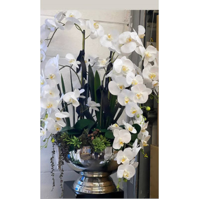 70 cm H Artificial Orchid in Vase