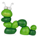 16"H Caterpillar Solar Statue with Light-Up Eyes