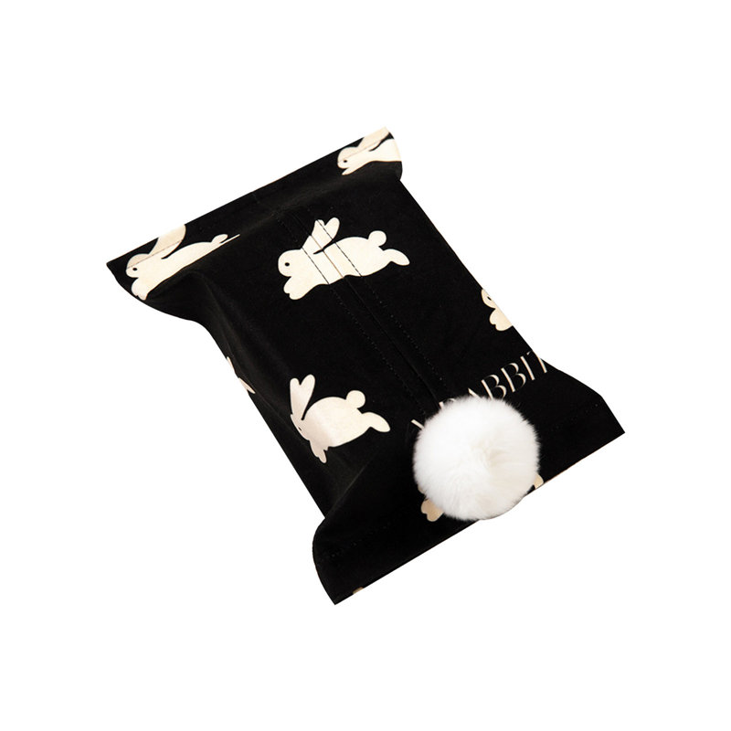 Décoration de boîte à mouchoirs / boîte à mouchoirs de Pâques, Noir, blanc