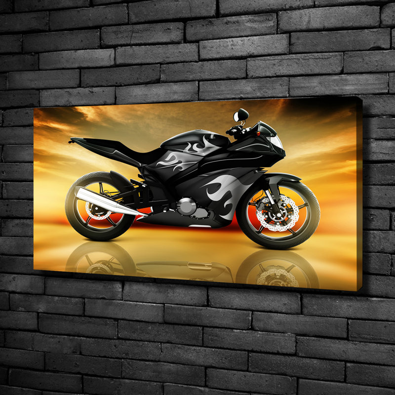 Motorcycle - Wrapped Canvas Print