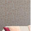 Milan Floral Vinyl Metallic Wallpaper Roll-1203021290