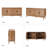 Aleksei Modern 63" Wide Sideboard with Adjustable Shelves-969444989