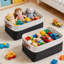 2 paniers de rangement pour tablettes - bacs de rangement en tissu, organisateurs de placard à linge et rangement-681938044