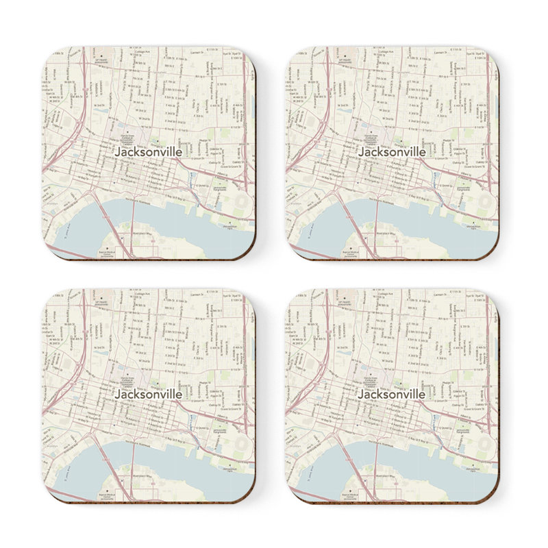 Sous-verre carte des États-Unis, Jacksonville