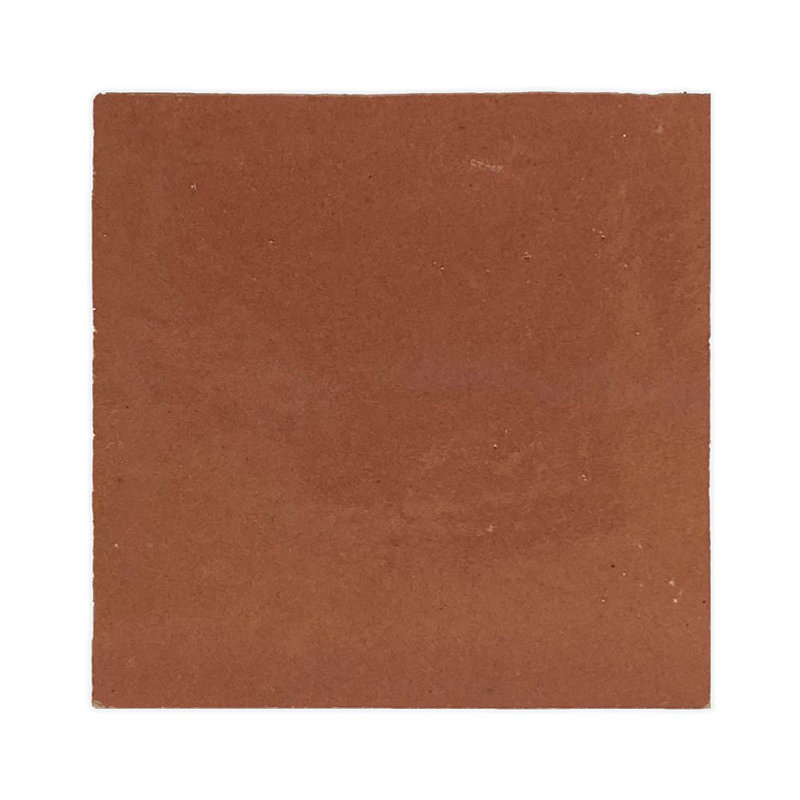 Moroccan Zellige 4" x 4" Ceramic Floor & Wall Tile, Copper Rose