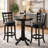 Adelaida 30.25" L Round Solid Wood Table-554832987