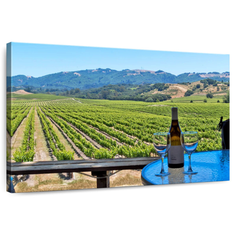 Alvord Sonoma Vineyard Wine, 24" H x 36" W