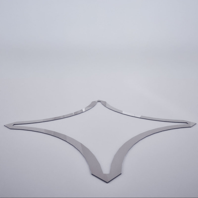 Panneaux muraux décoratifs en acrylique, grand, l 23 3/8 po x H 23 3/8 po x T 1/8 po, gris, 23.38" H x 23.375" W x 0.125" D