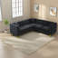 Canapé modulaire moderne en velours Chesterfield de 82,2 pouces, pieds en métal