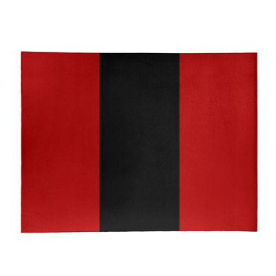 Tapis de zone rouge/noir