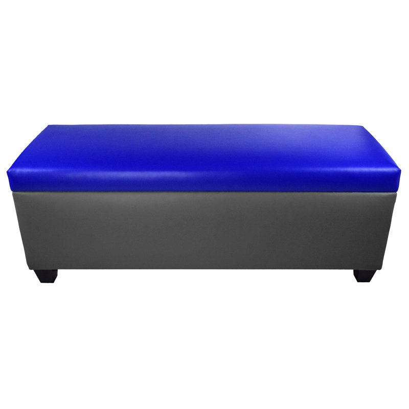 Banc de rangement pour chaussures 36 paire Kenyon, Gris foncé / gris pâle