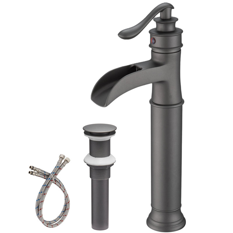 Robinet de salle de bain vasque, Noir mat, Oui